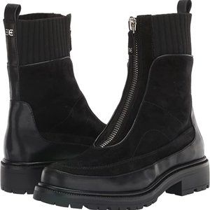 NEW with BOX Sam Edelman Black Suede Leone Boots with Zipper Closure 9.5M